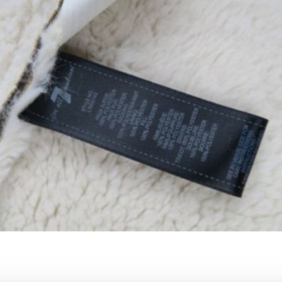 Seven For All Mankind Faux Shearling Coat LARGE L - Picture 3 of 4